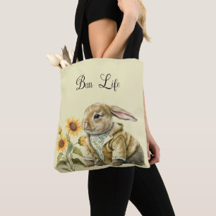 Sonnenblume Bunny Tote Tasche