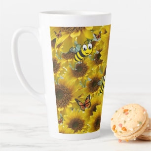 Sonnenblume Butterfly Hummel Latte Tasse