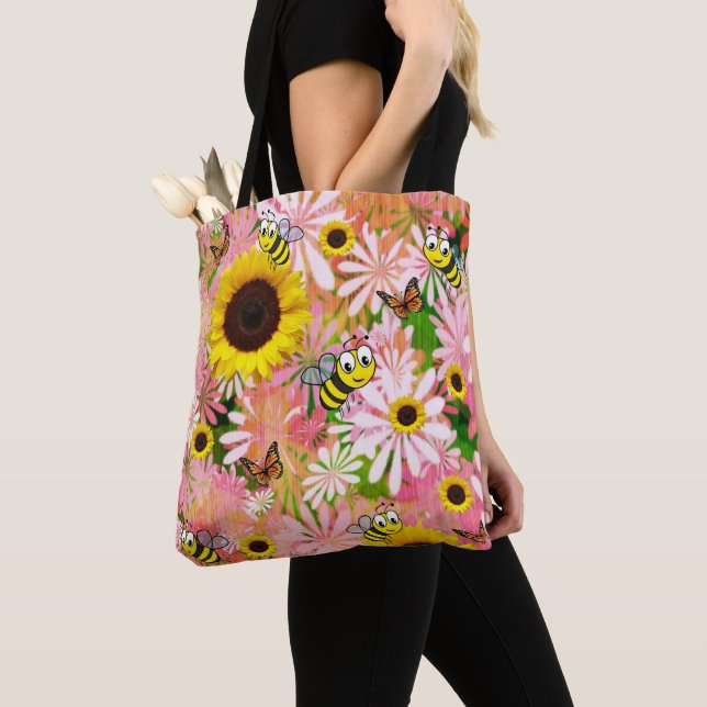 Sonnenblume Butterfly Hummeln Tote (Von Nahem)