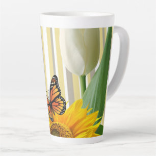 Sonnenblume ButterflyTulip Latte Tasse