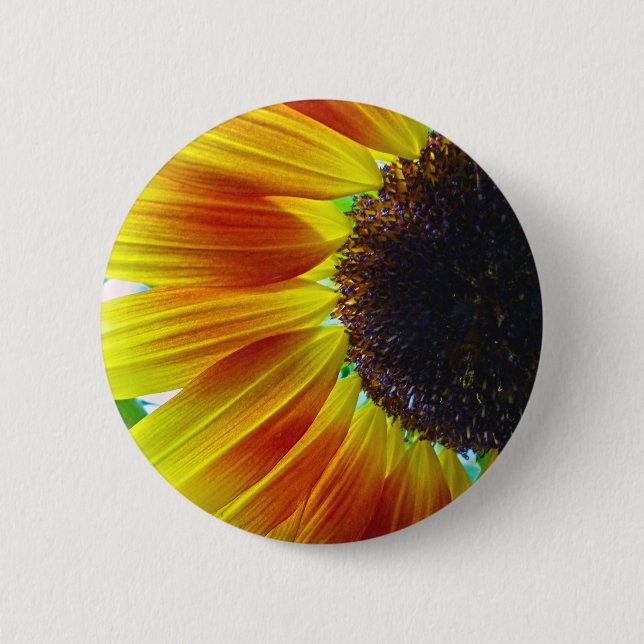 Sonnenblume Button (Vorderseite)