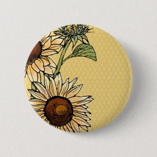 Sonnenblume Button