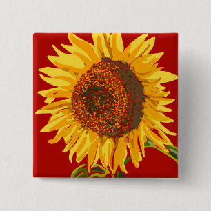 Sonnenblume Button