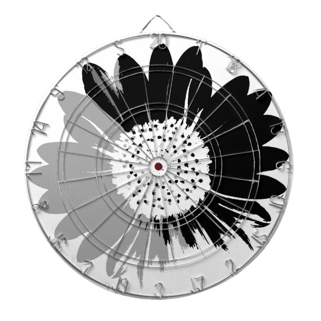 Sonnenblume BW Dartboard Dartscheibe (vorne)