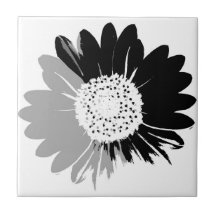Sonnenblume BW Tile