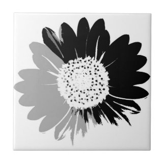 Sonnenblume BW Tile Fliese