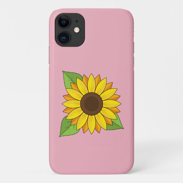 Sonnenblume Case-Mate iPhone Hülle (Rückseite)