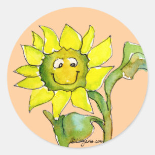 Sonnenblume Clipart Aufkleber 8