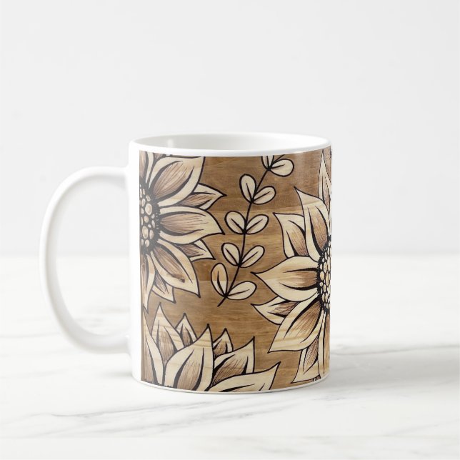 Sonnenblume Crazy Coffee Tasse (Links)