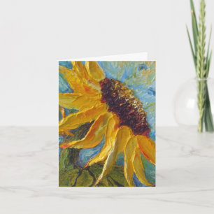 Sonnenblume Danke-Karte Dankeskarte