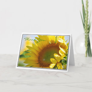 Sonnenblume Danke-Karte Dankeskarte