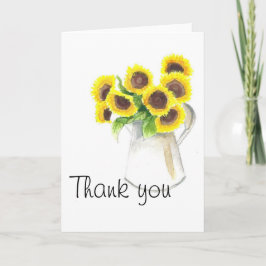 Sonnenblume danken Ihnen zu kardieren Dankeskarte