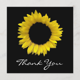 Sonnenblume danken Ihnen zu kardieren Dankeskarte