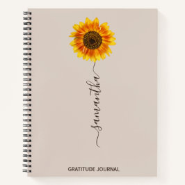 Sonnenblume Dankeschön Journal, Attraktionsgesetz Notizbuch