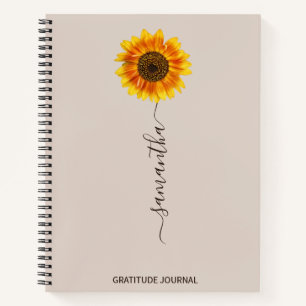 Sonnenblume Dankeschön Journal, Attraktionsgesetz Notizbuch