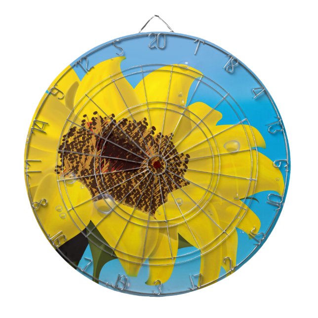 Sonnenblume Dartscheibe (vorne)