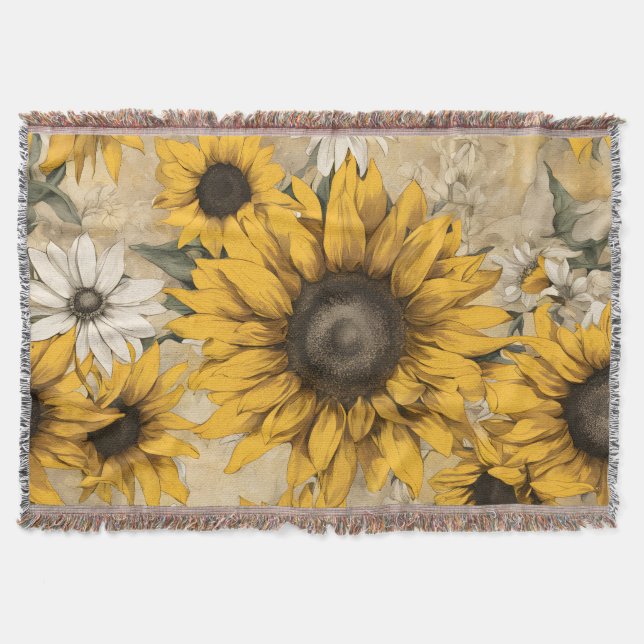 Sonnenblume Decke (Vorderseite)
