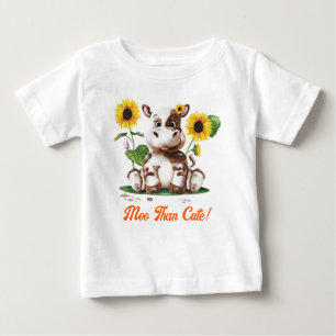 Sonnenblume der Kuh Baby T-shirt