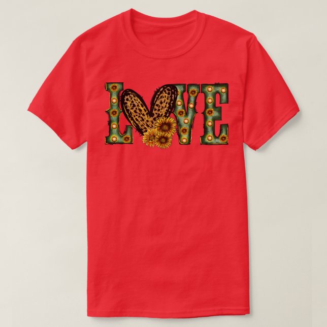 Sonnenblume der Liebe T-Shirt (Design vorne)