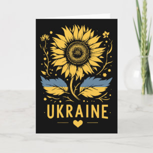 Sonnenblume der Ukraine Ich stehe mit der Ukraine  Karte