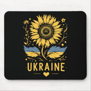 Sonnenblume der Ukraine Ich stehe mit der Ukraine  Mousepad