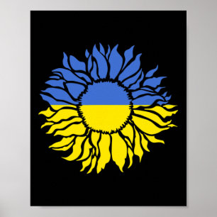 Sonnenblume des Friedens Ukraine - Ukraine Starke Poster