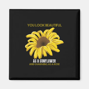 Sonnenblume, die man schön aussieht wie eine Sonne Magnet