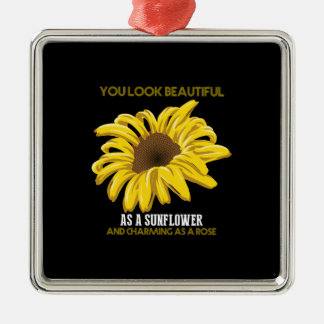 Sonnenblume, die man schön aussieht wie eine Sonne Ornament Aus Metall