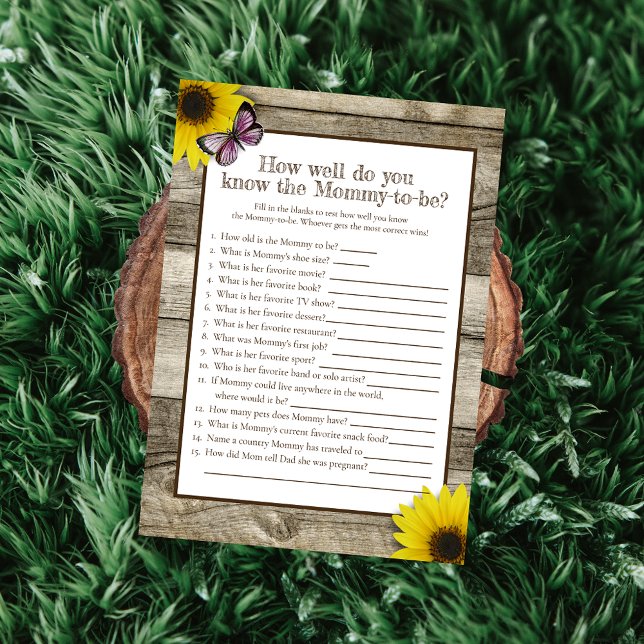 Sonnenblume, die Mommy Best Baby Dusche kennt | Ro Einladung (Von Creator hochgeladen)