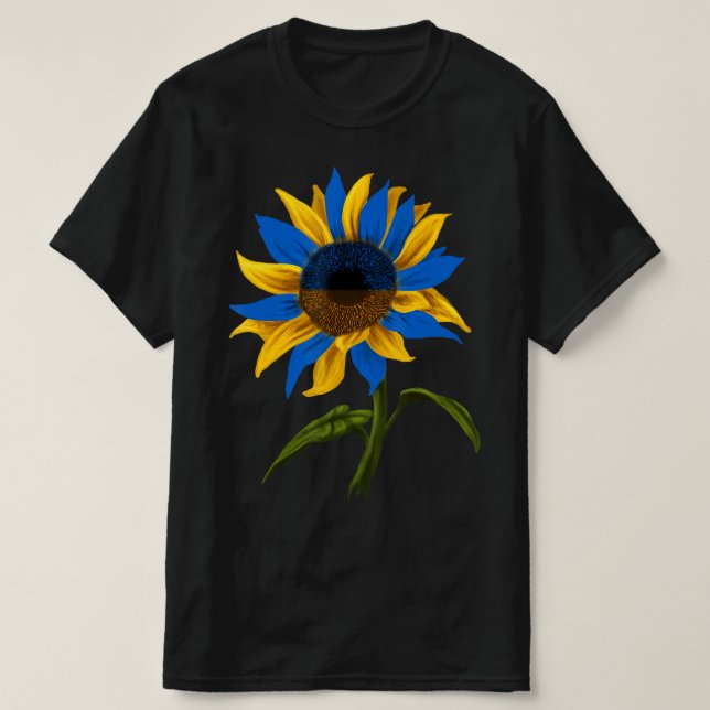 Sonnenblume Die ukrainische Flagge steht mit der U T-Shirt (Design vorne)
