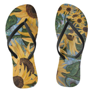 Sonnenblume Dreh Flop Flip Flops