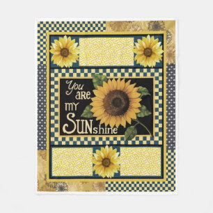 Sonnenblume, du bist mein Sonnenscheinblanken Fleecedecke