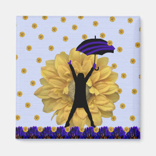 Sonnenblume-Duschen-Magnet Magnet