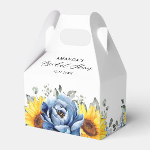 Sonnenblume Dusty Blue Schiefer Pfingstrose Brautd Geschenkschachtel