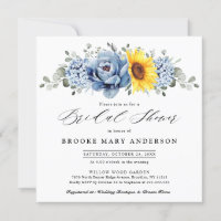 Sonnenblume Dusty Blue Slate Peony Brautparty