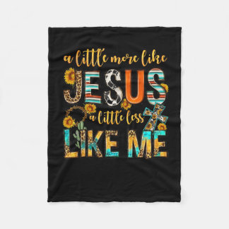 Sonnenblume ein bisschen mehr wie Jesus weniger wi Fleecedecke