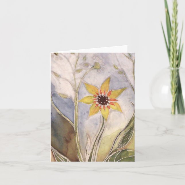 Sonnenblume Einladung (Vorderseite)