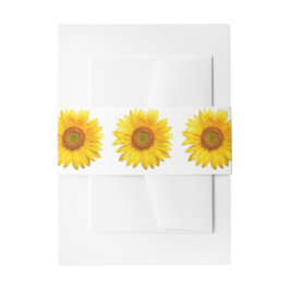 Sonnenblume Einladung Bauchband Einladungsbanderole