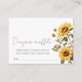 Sonnenblume Elegante Blütendusche Windelwanne Wind Begleitkarte