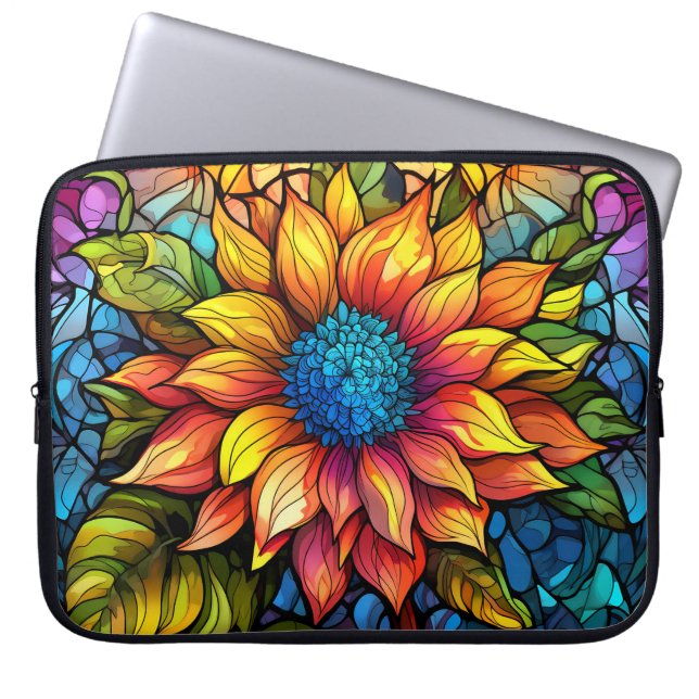 Sonnenblume Elektronenbeutel Laptopschutzhülle (Vorderseite)