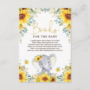 Sonnenblume Elephant Baby Duschbücher für Baby Begleitkarte