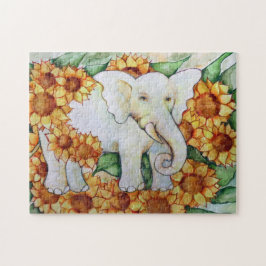 Sonnenblume Elephant Puzzle