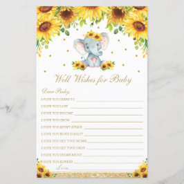 Sonnenblume Elephant Well will für Baby Activity