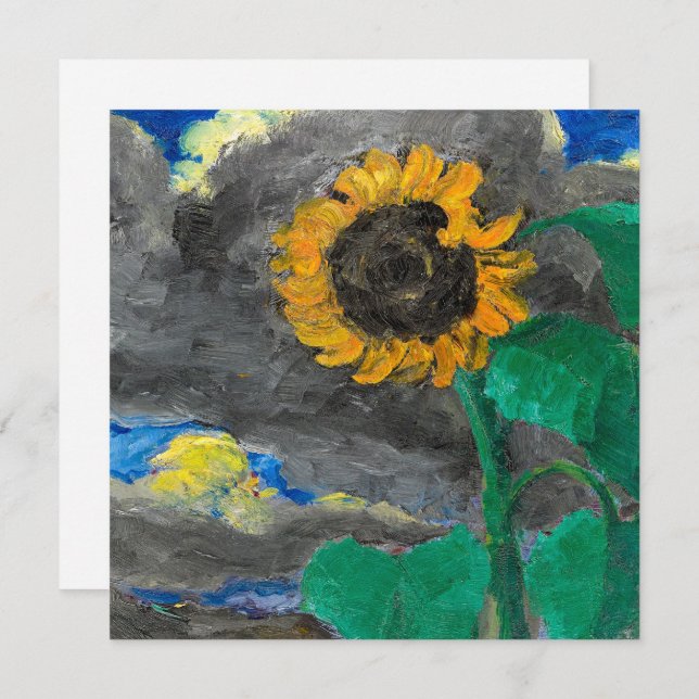 Sonnenblume | Emil Nolde | (Vorne/Hinten)