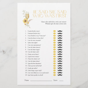 Sonnenblume Er sagte, sie sagte Boho Brautparty Ga