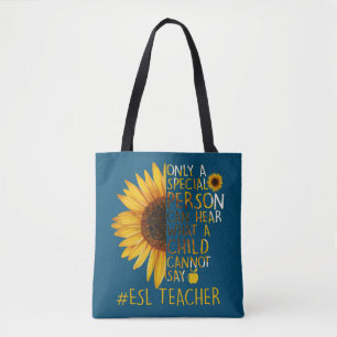 Sonnenblume ESL Lehrer Sonderperson kann hören