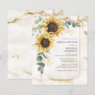 Sonnenblume Eukalyptus Bridal Dusche Einladung