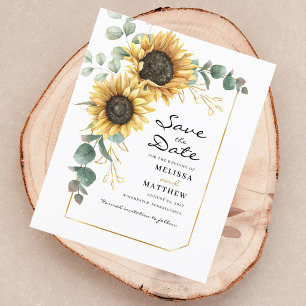 Sonnenblume Eukalyptus Floral Elegant Termin merke Flyer