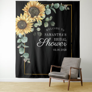 Sonnenblume Eukalyptus Foto Stand Hintergrundband Wandteppich
