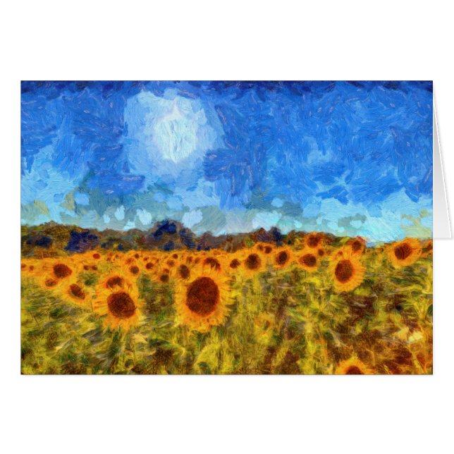 Sonnenblume fängt Van Gogh auf (Vorderseite (Horizontal))